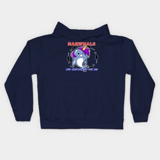 Narwhals Unicorns of the sea Kids Hoodie